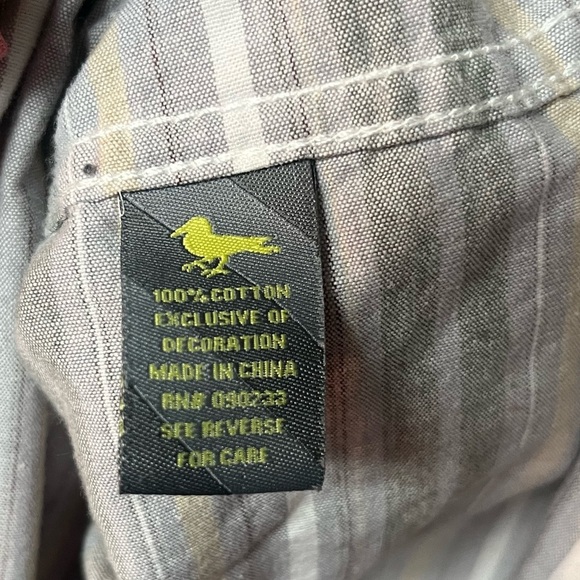 Modern Amusement Charcoal and Lemon Shirt. Medium - Picture 4 of 5